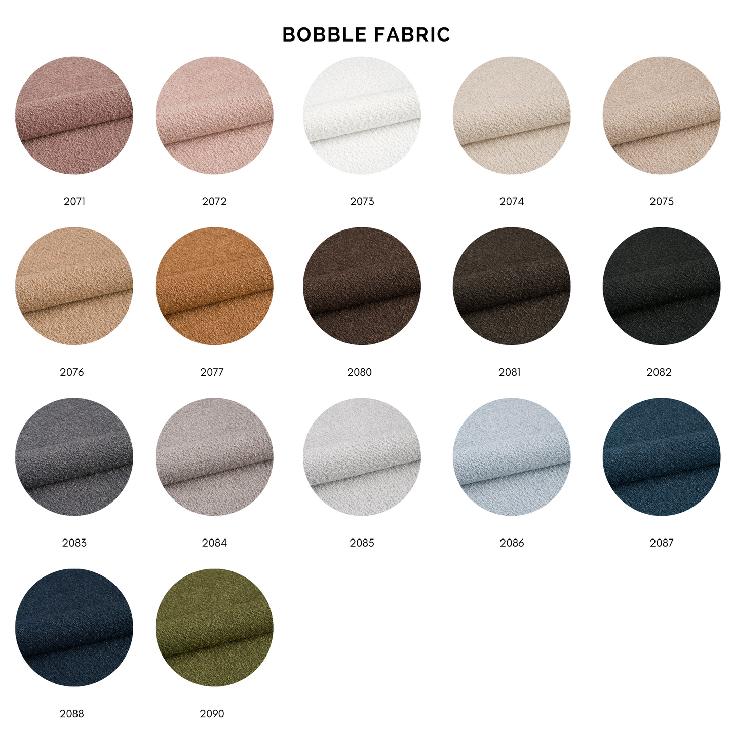 Boudoir Wide Headboard - Bobble Fabric - Elula Furniture