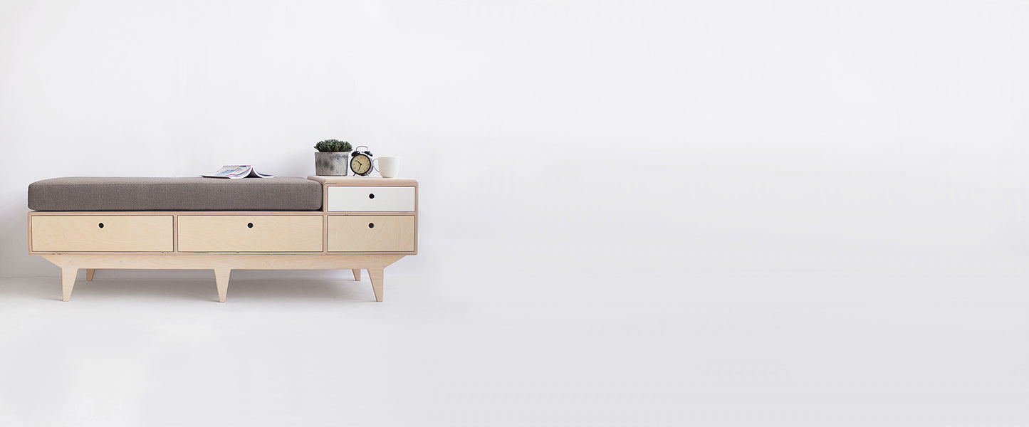 Easy Bench - Linen Blend Fabric - Elula Furniture