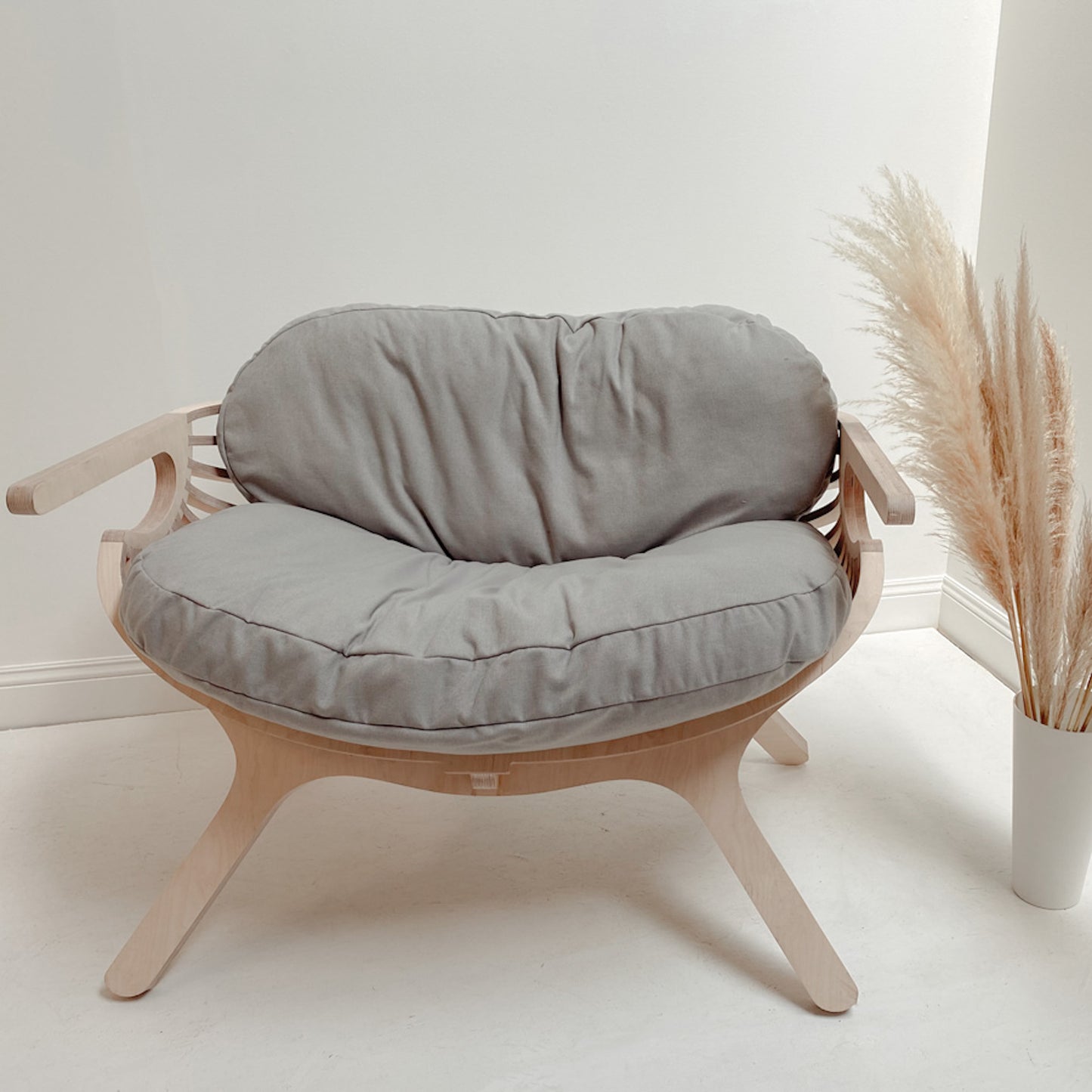 Shell Chair - Linen Blend Fabric - Elula Furniture