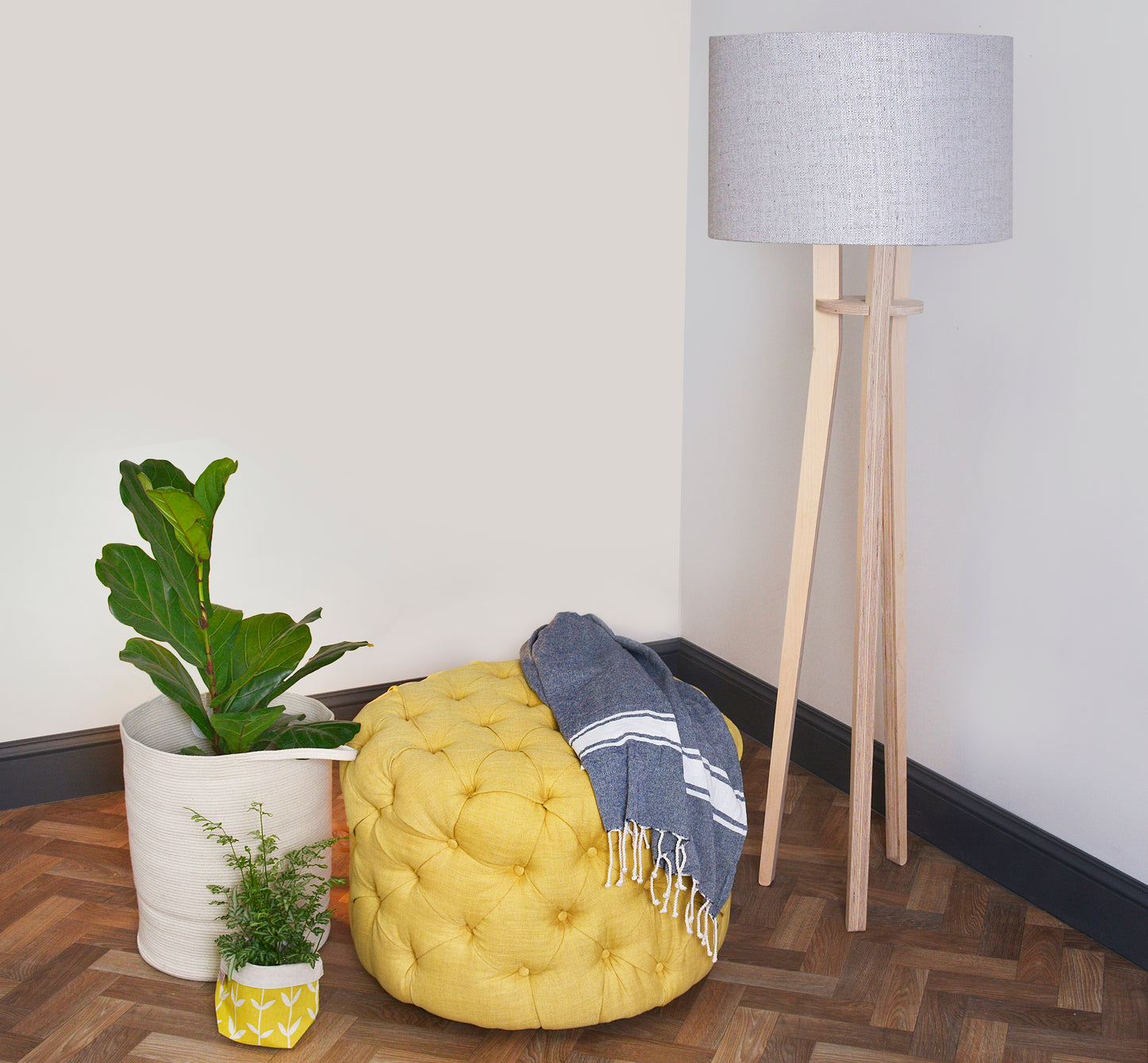 Sawyer Ottoman - Basics Fabric - Elula Furniture